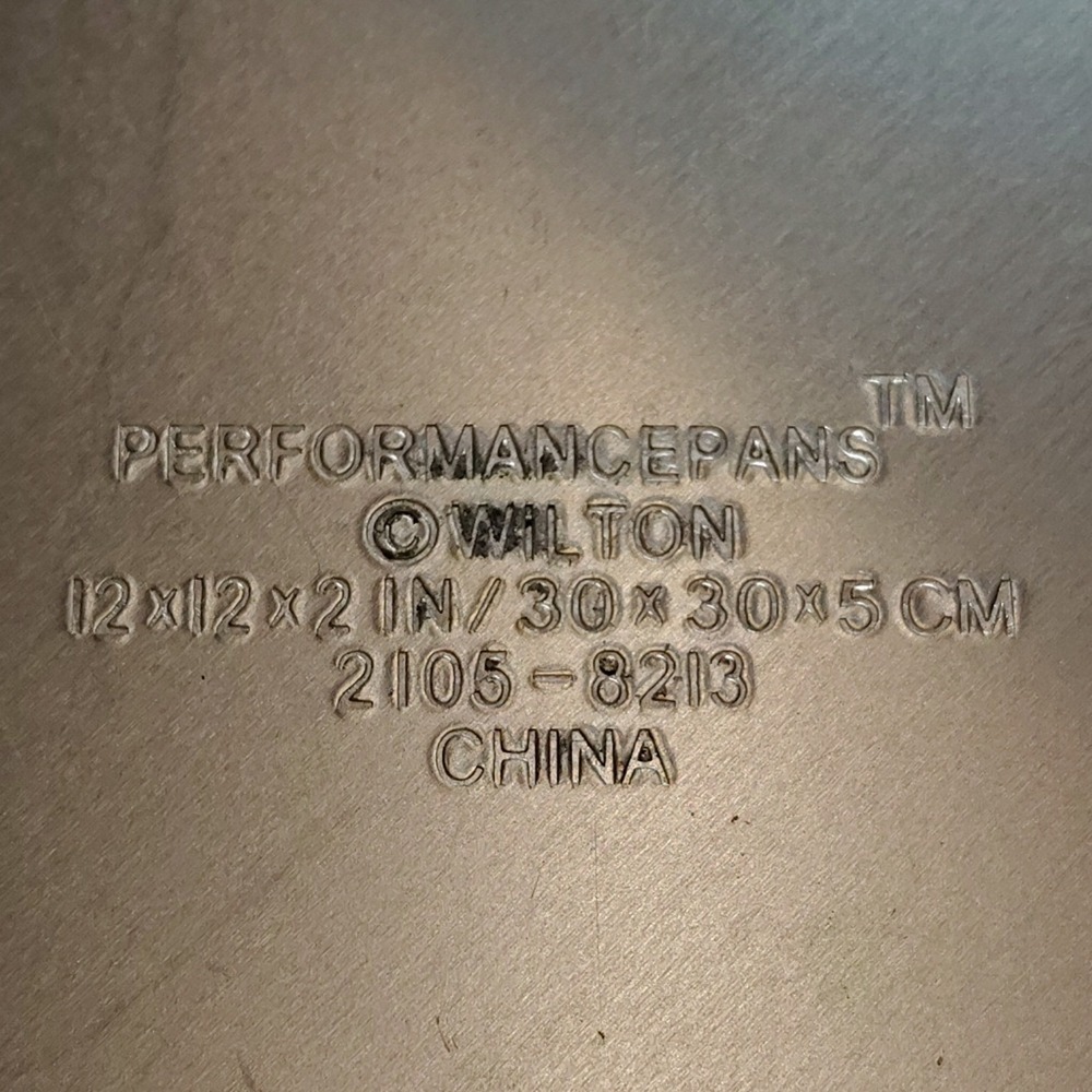 Wilton Performance Pans 12x12x2 Square Aluminum Cake Pan 2105-8213 Silver - Picture 4 of 9
